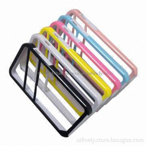 PC + TPU Case for iPhone 5/5S, Bumper, 2-in-1 Design, Various Colors are Available